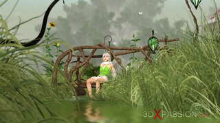 Seksi të nxehtë! Me brirë të bukur zanash dhe gnome në fshatin