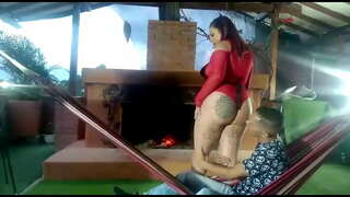 Ek naai tot die diens van&#039;n motel, want my vriendin laat my wag om te sien dat culiada in die kaggel en in die amaca met lustylatinasex